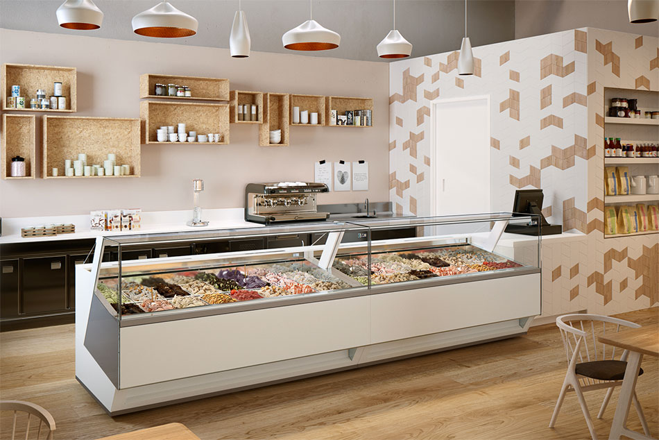 Furnishing an ice cream shop of small size | ISA