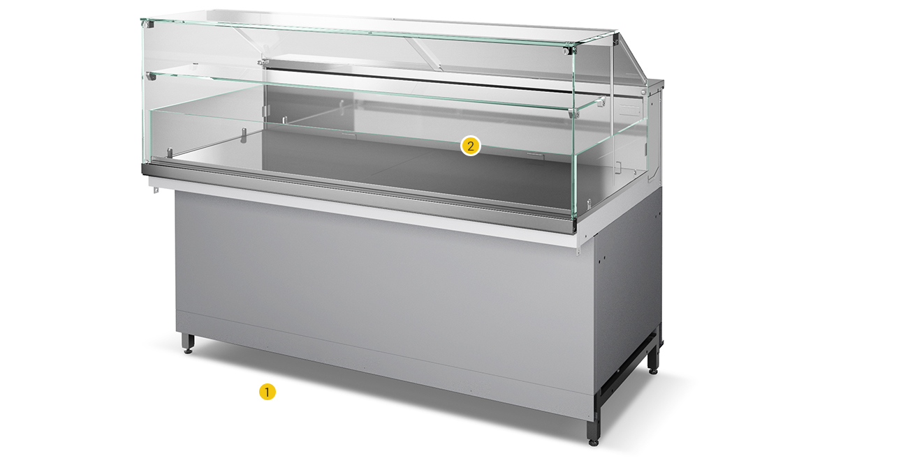 Snack display low deck SNK80-B | ISA