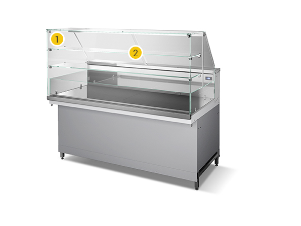 Snack display low deck SNK80-B