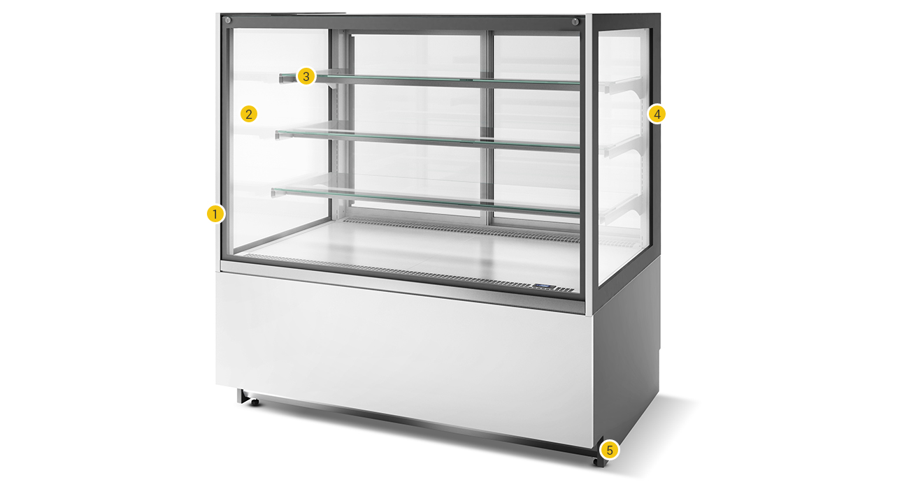 Multi-purpose display cabinet MTN80 | ISA