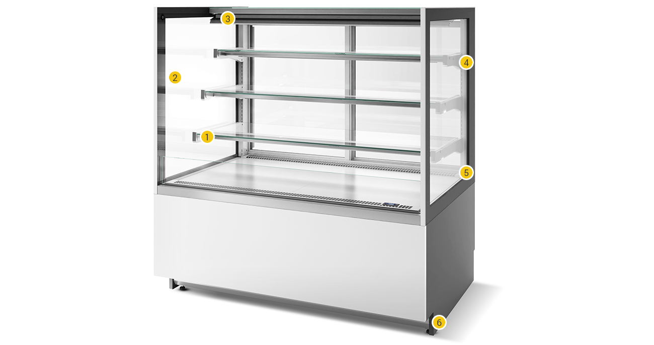 Multi-purpose display cabinet MTN80 | ISA