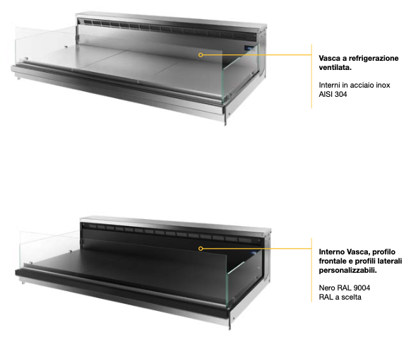 Vetrina Snack Esposizione Bassa SNK80-B | ISA