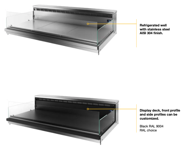 Snack display low deck SNK80-B | ISA